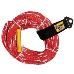 Aqua Leisure 2Person Tow Rope 2,375lbs Tensile NonFloating Red-small image