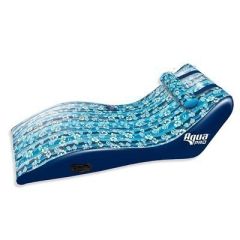 Aqua Leisure Ultra Cushioned Comfort Lounge Hawaiian Wave Print WAdjustable Pillow-small image