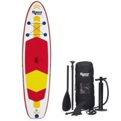 Aqua Leisure 10 Inflatable StandUp Paddleboard Drop Stitch WOversized Backpack FBoard Accessories-small image