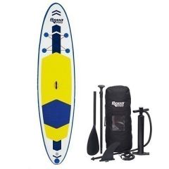 Aqua Leisure 106 Inflatable StandUp Paddleboard Drop Stitch WOversized Backpack FBoard Accessories-small image