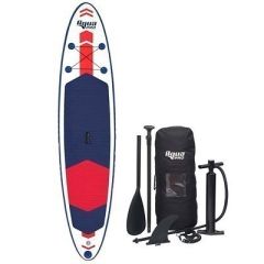 Aqua Leisure 11 Inflatable StandUp Paddleboard Drop Stitch WOversized Backpack FBoard Accessories-small image