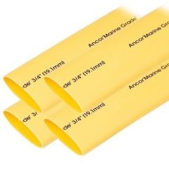 Ancor Heat Shrink Tubing 34 X 6 Yellow 4 Pieces-small image