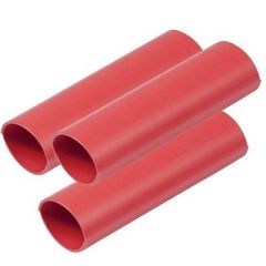 Ancor Heavy Wall Heat Shrink Tubing 34 X 6 3Pack Red-small image