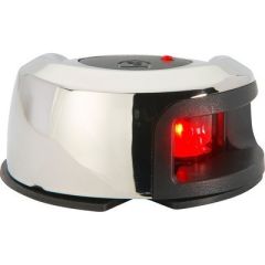 Attwood Lightarmor Deck Mount Navigation Light Stainless Steel Port Red 2nm-small image