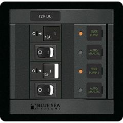 Blue Sea 1522 360 Panel Dual Bilge Pump Control-small image