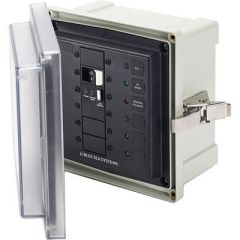 Blue Sea 3118 Sms Surface Mount System Panel Enclosure 120v Ac 50a Elci Main 2 Blank Circuit Positions-small image
