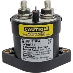 Blue Sea 7765 LSeries Solenoid Switch 50a 1224v Dc-small image