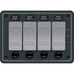 Blue Sea 8666 Contura 4 Bilge Pump Control Panel-small image