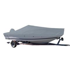 Carver SunDura StyledToFit Boat Cover F175 VHull Center Console Fishing Boat Grey-small image