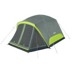 Coleman Skydome 6Person Camping Tent WScreen Room Rock Grey-small image