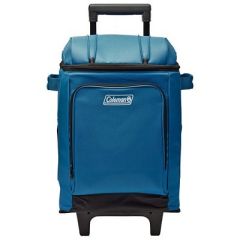 Coleman Chiller 42Can SoftSided Portable Cooler WWheels Deep Ocean-small image