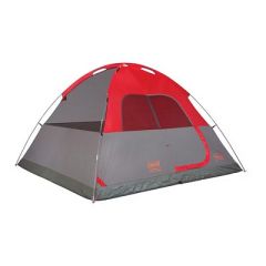 Coleman 6Person Flatwoods Ii Lightweight Dome Camping Tent Red-small image