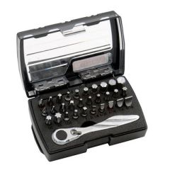 Craftsman 31Piece Mini Ratchet Bit Set 14 Drive Ratchet-small image