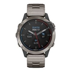 Garmin Quatix 6 Sapphire Titanium Grey WTitanium Band-small image