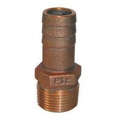 Groco 112 Npt X 112 Id Bronze Pipe To Hose Straight Fitting-small image