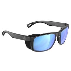 H2optix Reef Sunglasses Matt Gun Metal, Grey Blue Flash Mirror Lens Cat3 Antisalt Coating WFloatable Cord-small image