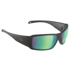 H2optix Stream Sunglasses Matt Black, Brown Green Flash Mirror Lens Cat3 Antisalt Coating WFloatable Cord-small image