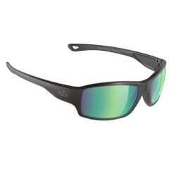 H2optix Beachwalker Sunglasses Matt Black, Brown Green Flash Mirror Lens Cat 3 Ar Coating-small image