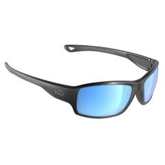 H2optix Beachwalker Sunglasses Matt Gun Metal, Grey Blue Flash Mirror Lens Cat 3 Ar Coating-small image