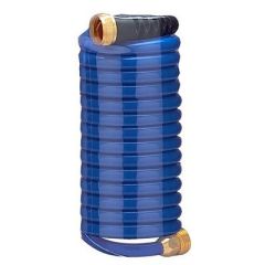 Hosecoil 15 Blue Self Coiling Hose WFlex Relief-small image