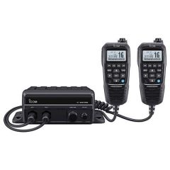Icom M410bb 11 Black Box Vhf WBlack Command Mic 2 Command Mic Ports-small image