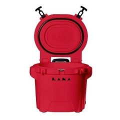 Laka Coolers 30 Qt Cooler WTelescoping Handle Wheels Red-small image