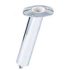 LeeS 15 Degree Stainless Steel Swivel Base Flush Mount Rod Holder 225 Od X 105 Tube-small image