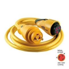 Marinco Cs3012 Eel 30a 125v Shore Power Cordset 12 Yellow-small image