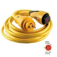 Marinco Cs3050 Eel 30a 125v Shore Power Cordset 50 Yellow-small image