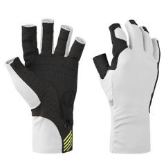 Mustang Traction Uv Open Finger Gloves White Black Xs-small image