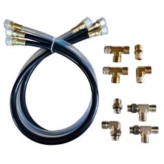 Octopus 30" Hose & Fitting Kit Including Orb & NPT Helm Fittings-small image