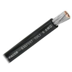 Pacer Black 6 Awg Battery Cable Sold By The Foot-small image