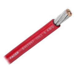 Pacer Red 6 Awg Battery Cable Sold By The Foot-small image