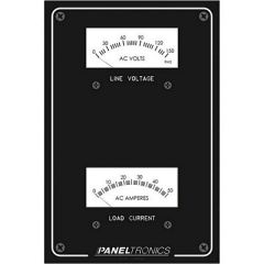 Paneltronics Standard Panel Ac Meter 0150 Ac Voltmeter 050amp Ammeter-small image