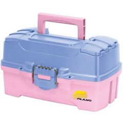Plano TwoTray Tackle Box WDual Top Access PeriwinklePink-small image