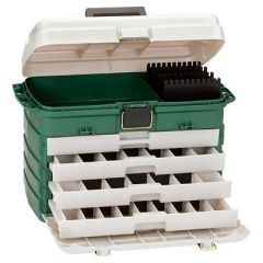 Plano 4Drawer Tackle Box Green MetallicSilver-small image