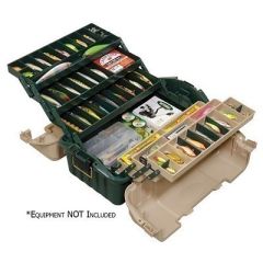 Plano Hip Roof Tackle Box W6Trays GreenSandstone-small image