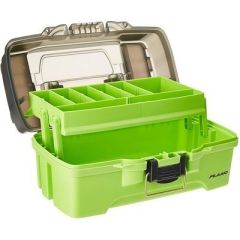 Plano 1Tray Tackle Box WDual Top Access Smoke Bright Green-small image