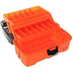 Plano 2Tray Tackle Box WDual Top Access Smoke Bright Orange-small image