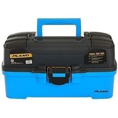 Plano 3Tray Tackle Box WDual Top Access Smoke Bright Blue-small image