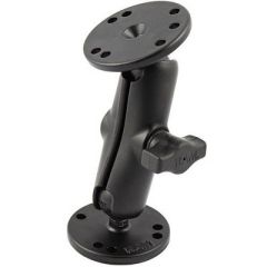 Ram Mount 1 Ball Double Socket Arm W2 25 Round Bases Amps Hole Pattern-small image