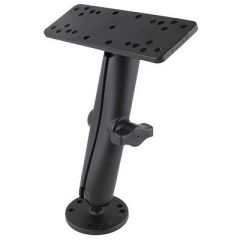 Ram Mount 1 Diameter Ball Mount WLong Double Socket Arm, 625 X 2 Rectangle Base 25 Round Base Amps Pattern-small image