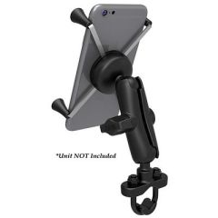 Ram Mount Handlebar Rail Mount WZinc Coated UBolt Base Universal XGrip Large PhonePhablet Cradle-small image