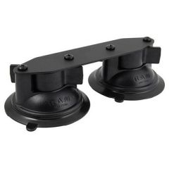 RAM Mount Straight Double Suction Cup Base - Mobile Mounting Solutions-small image