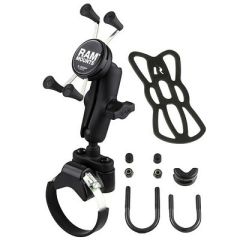 Ram Mount Strap Clamp, Roll Bar Mount WUniversal XGrip CellIphone Cradle-small image