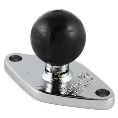 RAM Mount Chrome Diamond Base w/1" Ball - Mobile Mounting Solutions-small image