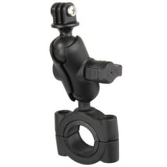 Ram Mount Ram Torque 1 18 1 12 Diameter HandlebarRail Base With B Size 1 Ball, Short Arm And GoproAction Camera Mount-small image