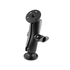 Ram Mount D Size 225 Ball Mount W2 368 Round Plate Medium Length Double Socket Arm-small image