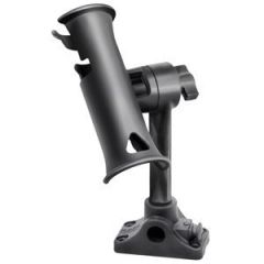 Ram Mount Ram Tube Jr Fishing Rod Holder, Standard 6 Length Post Spline Combo BulkheadFlat Surface Base WPlunger-small image