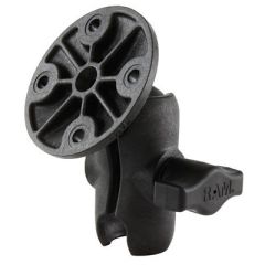 Ram Mount Composite 1 Ball Short Length Double Socket Arm W25 Round Base Including Amps Hole Pattern-small image